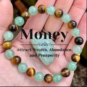 Elegant Natural Stone Beads Boho Brown and turquoise Beaded Bracelet